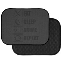 Eat, Sleep, Anime, Repeat!!!!!! Rear Car Mat | Artistshot