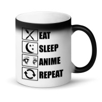 Eat, Sleep, Anime, Repeat!!!!!! Magic Mug | Artistshot