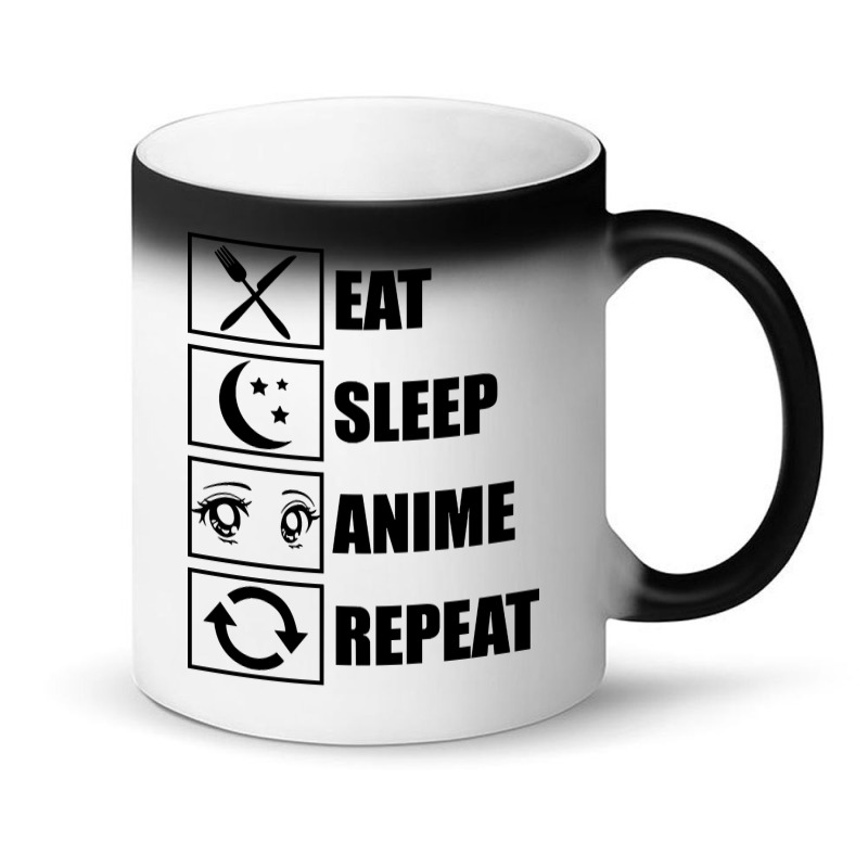 Eat, Sleep, Anime, Repeat!!!!!! Magic Mug | Artistshot