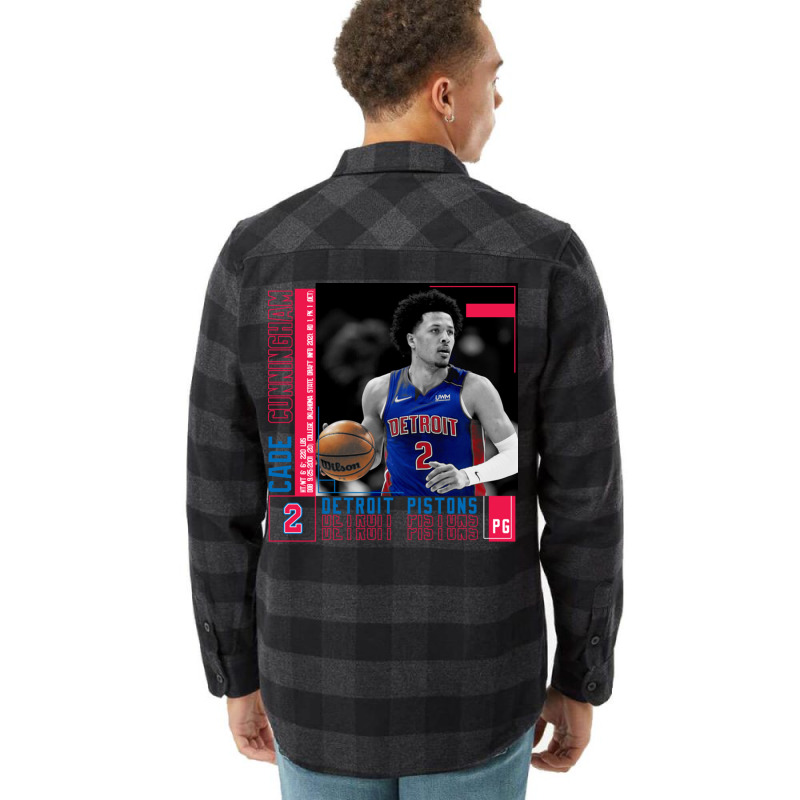 Cade Cunningham Basketball Edit Poster Pistons Flannel Shirt by adwoaafredyy | Artistshot