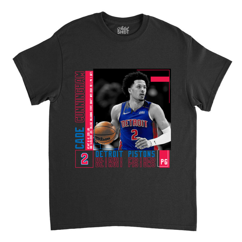 Cade Cunningham Basketball Edit Poster Pistons Classic T-shirt by adwoaafredyy | Artistshot