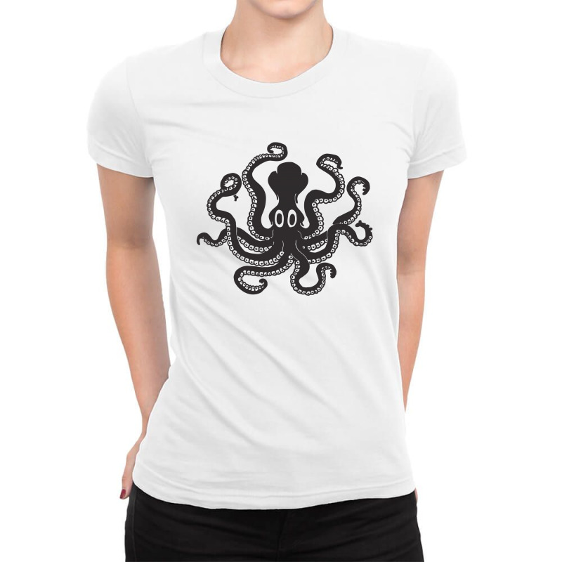 Minoan Octopus Ladies Fitted T-Shirt by NIDADESIGN | Artistshot