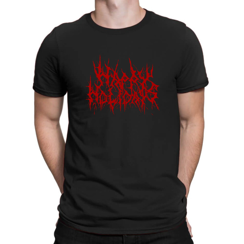 Happy Metal Holidays T-Shirt by Irena D Good | Artistshot