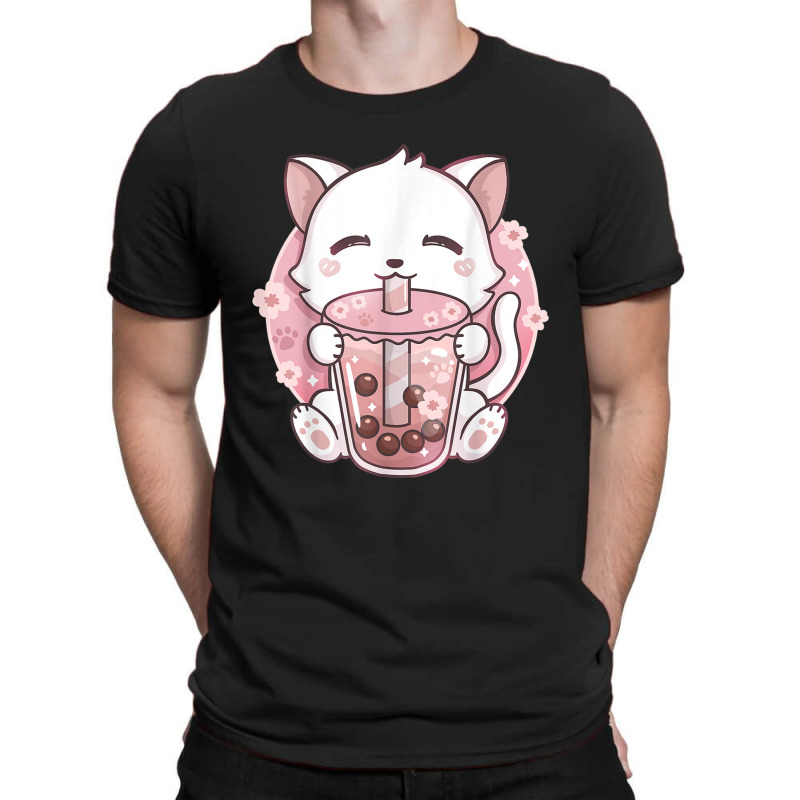 Anime Kawaii Boba Cat Bubble Tea Cat Boba Tea Cat T-Shirt by Irena D Good | Artistshot