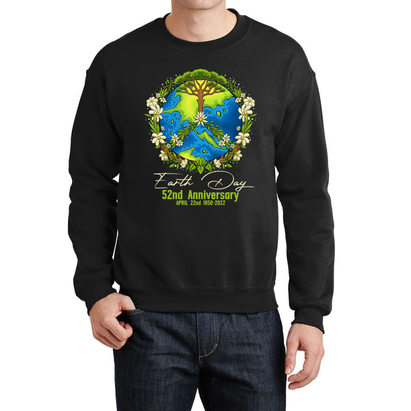 Earth Day 2022 52nd Earth Day Gifts Girls Boys Crewneck Sweatshirt | Artistshot