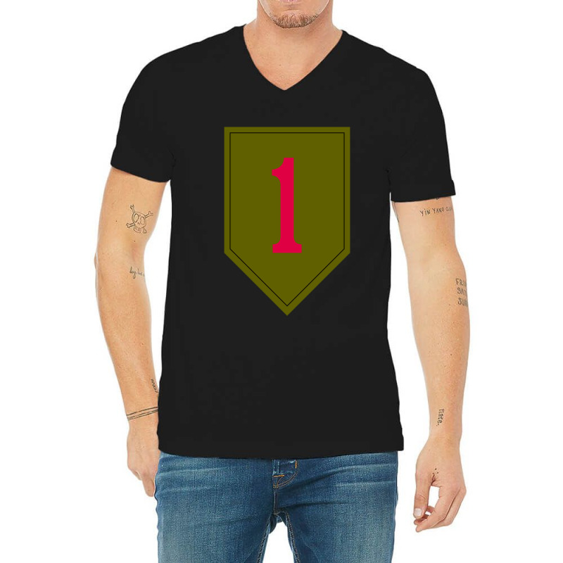 1st Infantry Division The Big Red One V-Neck Tee by FaunBrown | Artistshot