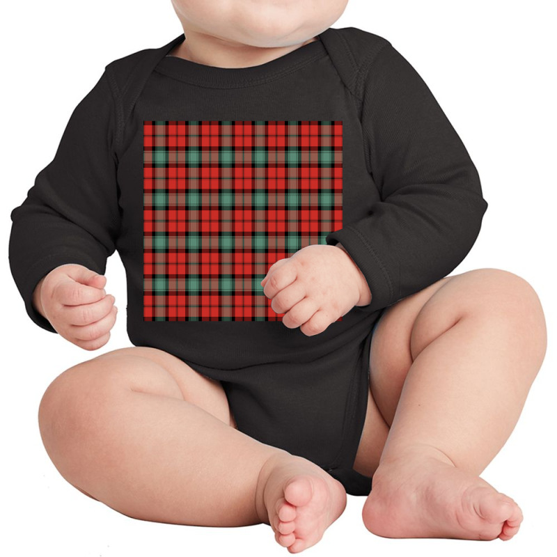 Kerr Ancient Plaid Tartan Scottish Long Sleeve Baby Bodysuit by declangreenwood | Artistshot