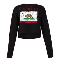 Golden State California Republic Flag Cropped Sweater | Artistshot