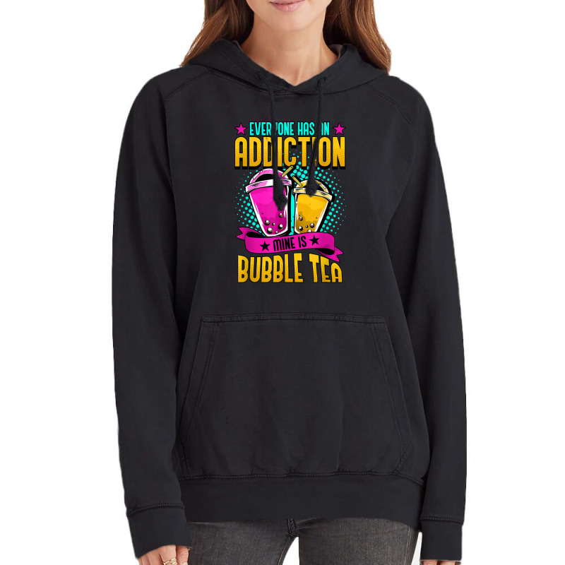 Boba Tea Bubble Tea Vintage Hoodie by Irena D Good | Artistshot