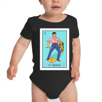 El Valiente Lottery Card Gift The Brave Card Mexican Lottery Baby Bodysuit | Artistshot