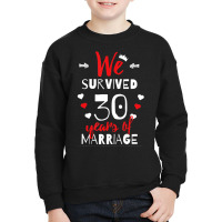 Funny 30th Wedding Anniversary Gifts For Couples Youth Sweatshirt | Artistshot