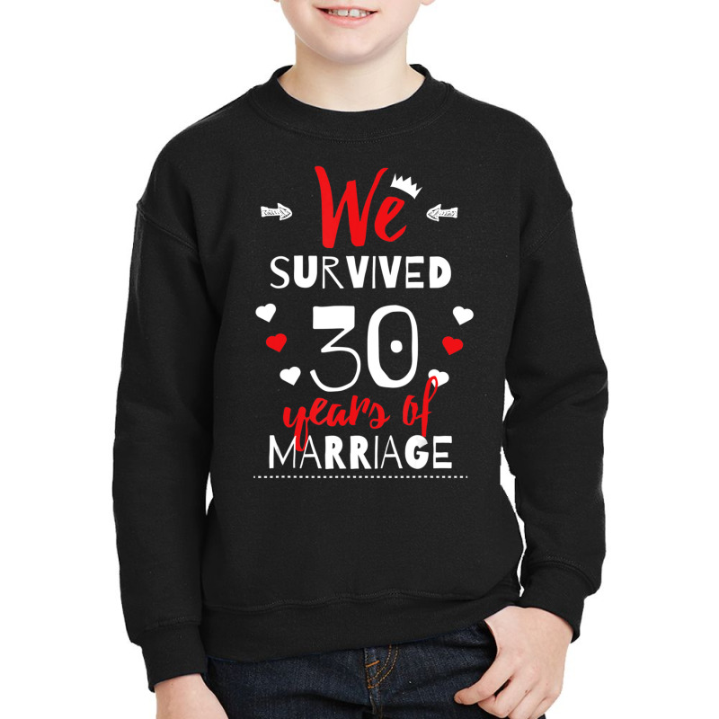 Funny 30th Wedding Anniversary Gifts For Couples Youth Sweatshirt | Artistshot