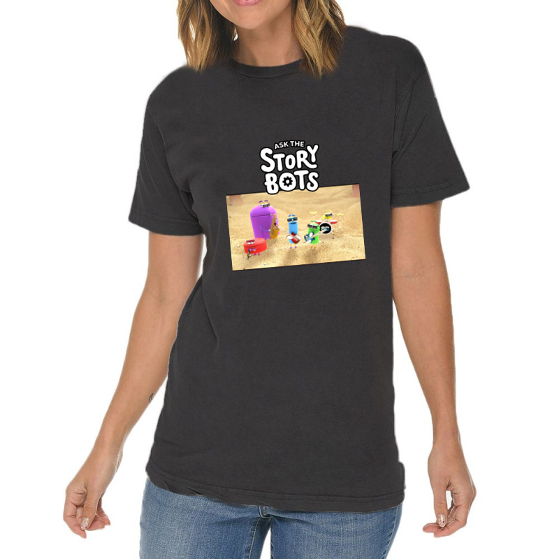 Ask The Storybots Vintage T-Shirt by bakarjenggotan | Artistshot