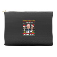 This Is My Ugliest Christmas Sweater Funny Joe Biden Kamala Sweatshirt Accessory Pouches | Artistshot