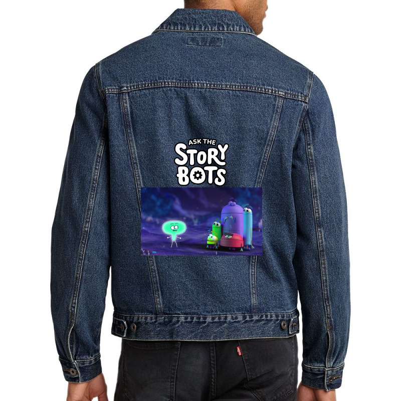 Ask The Storybots Men Denim Jacket by bakarjenggotan | Artistshot