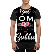 Womens Bubbie Only The Best Moms Get Promoted To Flower V-neck Graphic T-shirt | Artistshot