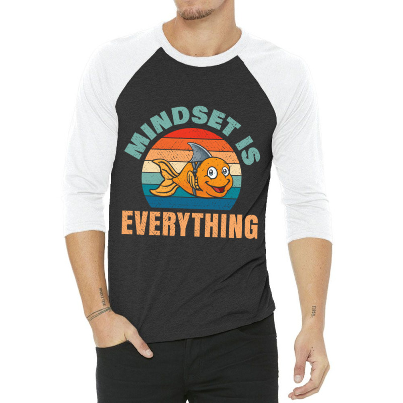 Everything Is Mindset Motivational Inspiration Shark Fin Sweatshirt 3/4 Sleeve Shirt | Artistshot