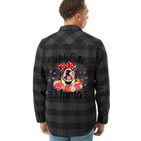 English Bulldog Mama Florals Cute Dog Mom Mother's Day Flannel Shirt | Artistshot