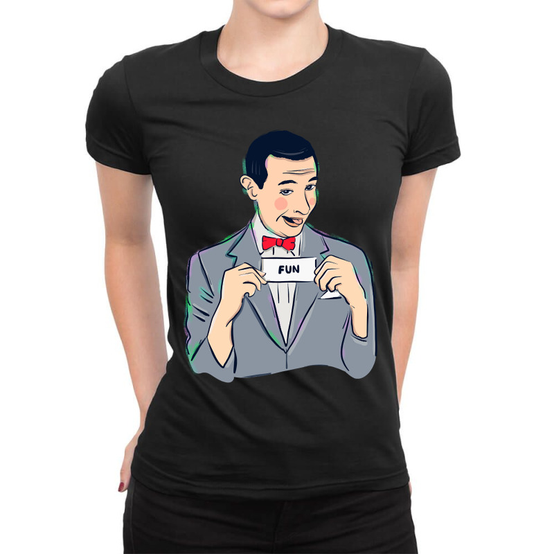 Pee-wee Herman Ladies Fitted T-Shirt by Box Bingham | Artistshot