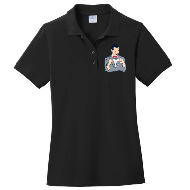 Pee-wee Herman Ladies Polo Shirt by Box Bingham | Artistshot