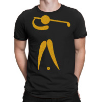 Gold Golf Swing T-shirt | Artistshot