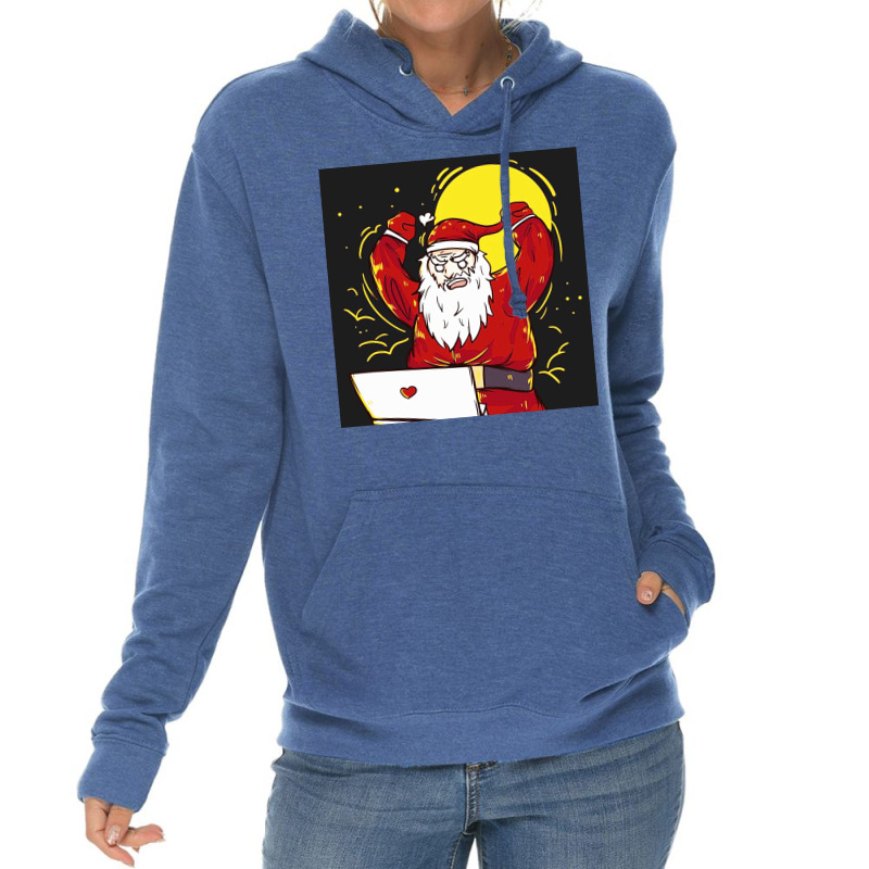 Angry Busy Santa Claus Lightweight Hoodie | Artistshot