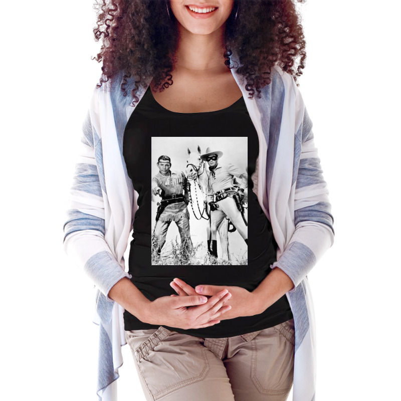 Lone Ranger And Tonto Maternity Scoop Neck T-shirt by delorasali | Artistshot