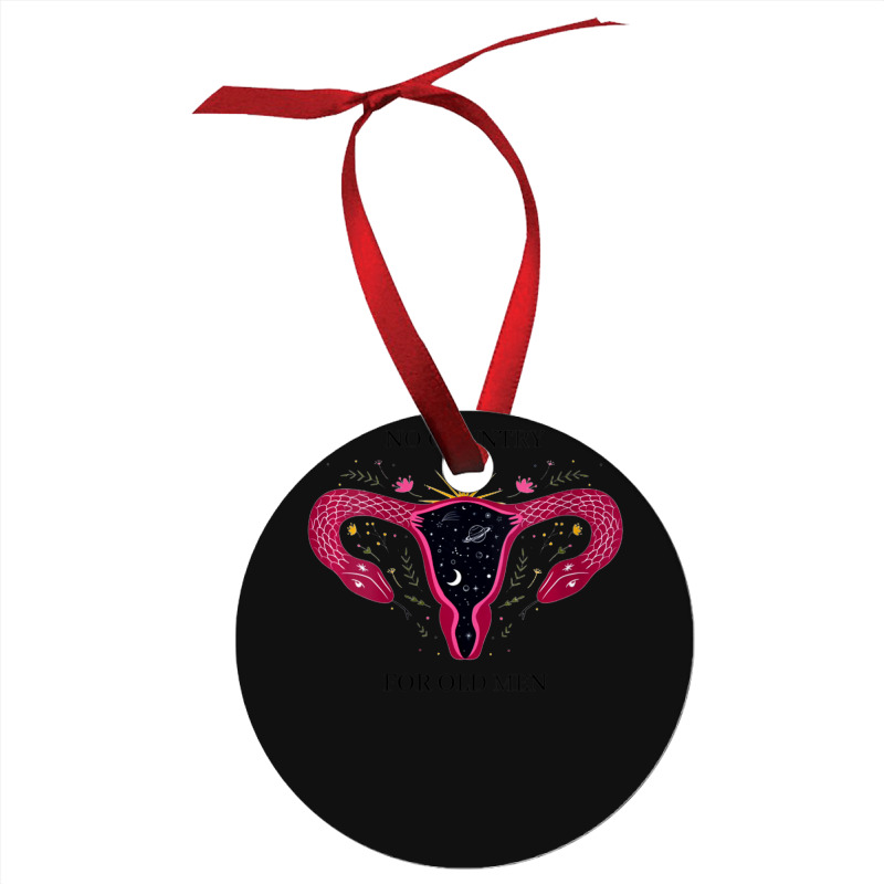 Womens No Country For Old Men Uterus Vagina Feminist Women Rights V-ne Ornament | Artistshot