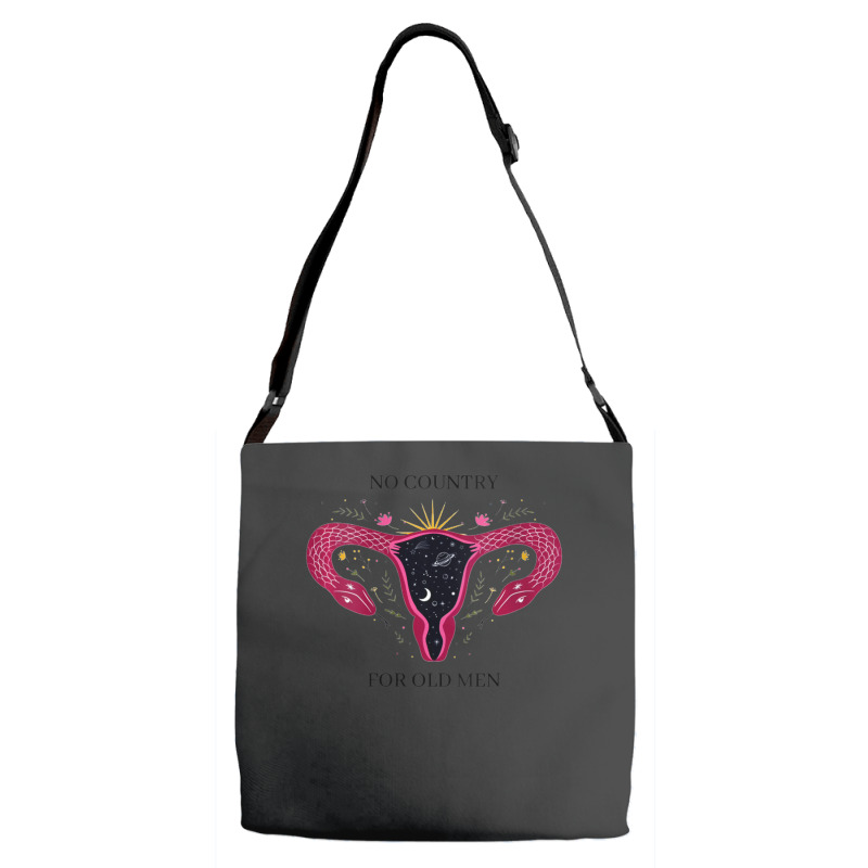 Womens No Country For Old Men Uterus Vagina Feminist Women Rights V-ne Adjustable Strap Totes | Artistshot