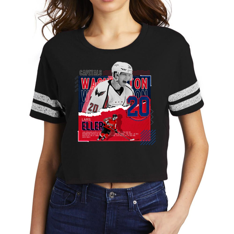 Lars Eller Hockey Paper Poster Capitals Scorecard Crop Tee by LakeshaHughlett | Artistshot