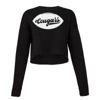 Retro Cougars Football Cropped Sweater | Artistshot