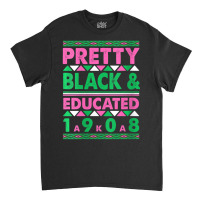 Womens Pretty Black And Educated J15 Founder's Day Aka Women V-neck Classic T-shirt | Artistshot