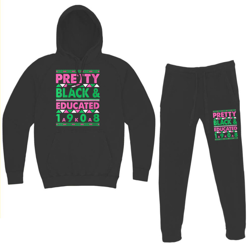 Womens Pretty Black And Educated J15 Founder's Day Aka Women V-neck Hoodie & Jogger Set | Artistshot