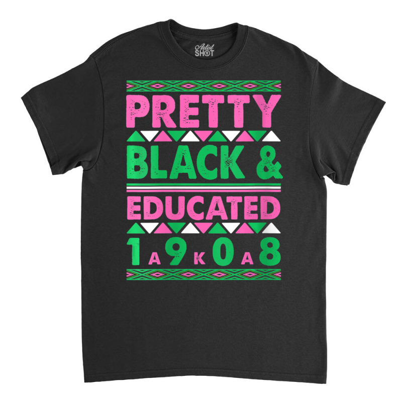 Womens Pretty Black And Educated J15 Founder's Day Aka Women V-neck Classic T-shirt | Artistshot