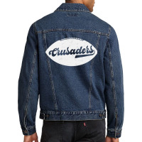 Retro Crusaders Football Men Denim Jacket | Artistshot