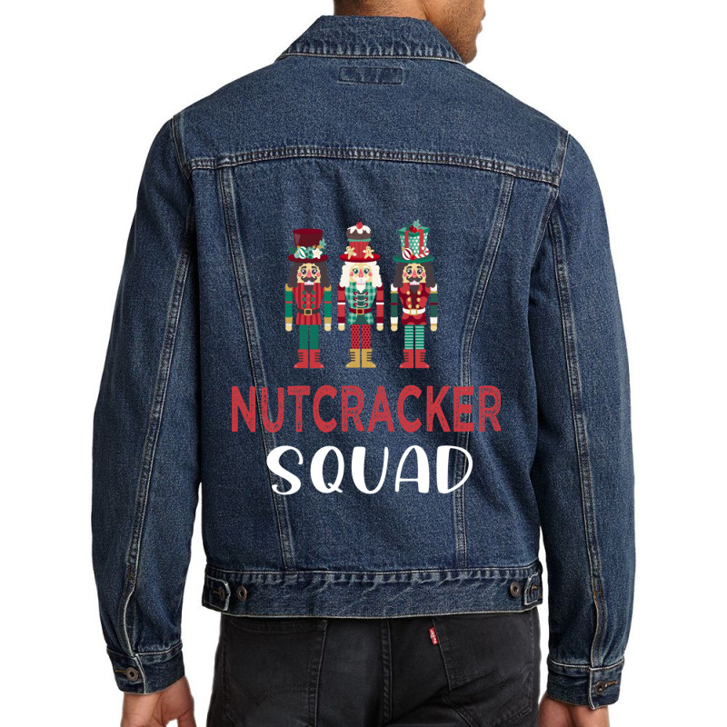 Nutcracker Squad Holiday Christmas Boy Girls Women Men Cute Men Denim Jacket | Artistshot