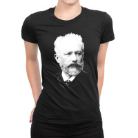 Pyotr Ilyich Tchaikovsky - Great Russian Composer Ladies Fitted T-shirt | Artistshot