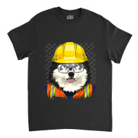 Alaskan Malamute Construction Worker Alaskan Malamute Dog 234 Classic T-shirt | Artistshot