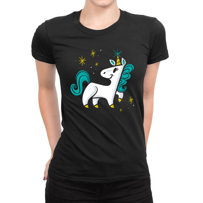 Magical Unicorn Ladies Fitted T-Shirt by trokeryth | Artistshot