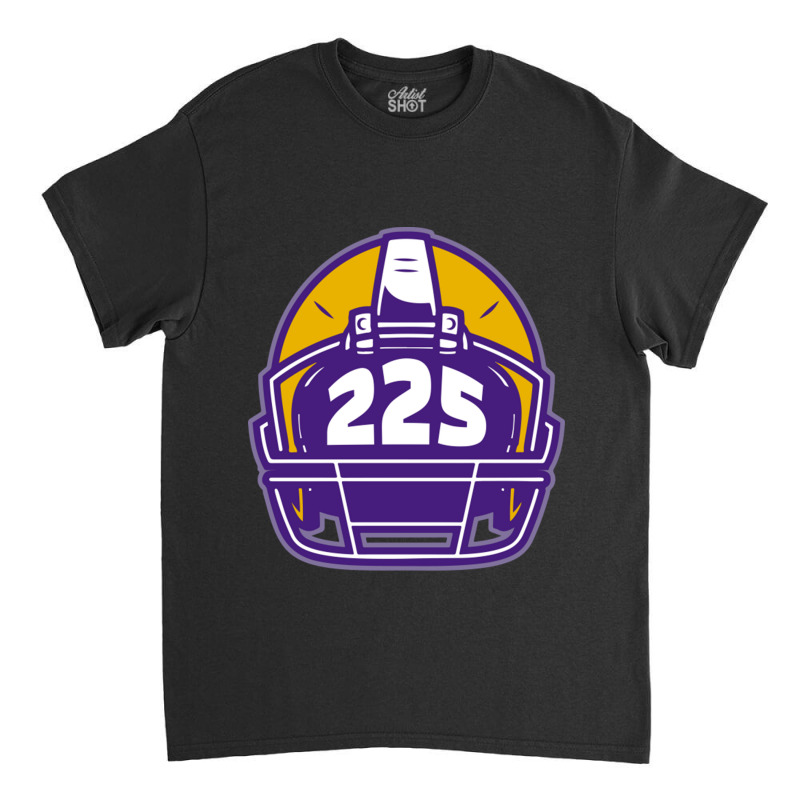 Retro Football Helmet 225 Area Code Baton Rouge Louisiana Football Classic T-shirt by LindaMarisa | Artistshot