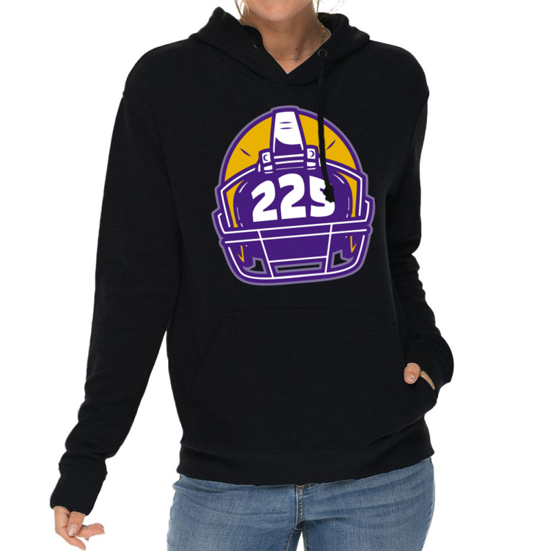 Retro Football Helmet 225 Area Code Baton Rouge Louisiana Football Lightweight Hoodie by LindaMarisa | Artistshot