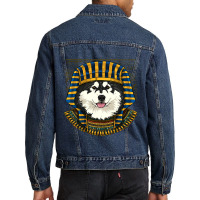 Alaskan Malamute Egyptian Pharaoh Historian Archaeologist 79 Men Denim Jacket | Artistshot