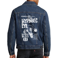 Hypnotic Eye Vintage 70s Horror Aesthetic Men Denim Jacket | Artistshot