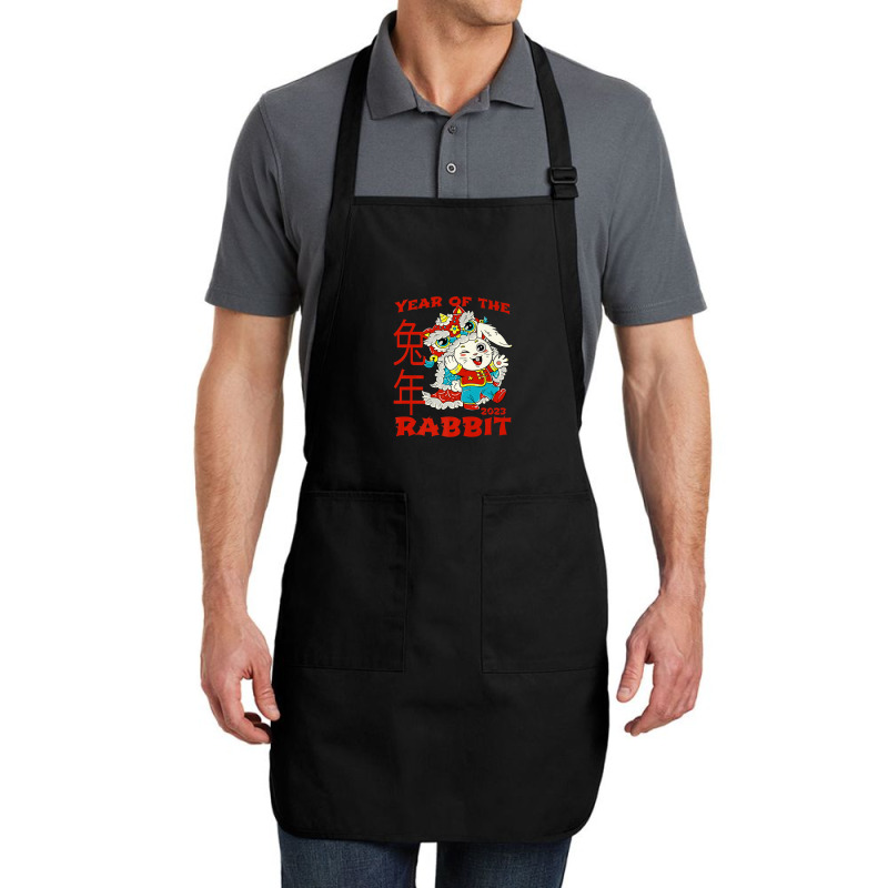 Happy Chinese New Year 2023 Year Of The Rabbit Dragon Suit Full-length Apron | Artistshot