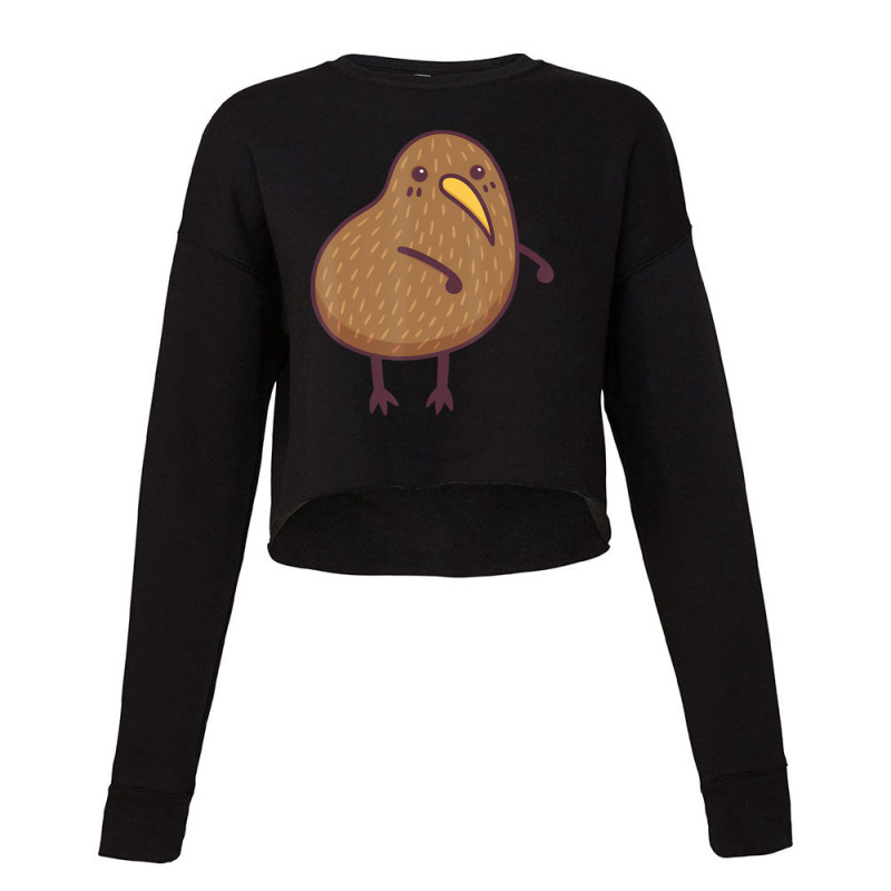 Funny Kiwi Bird Flossing Floss Dance Pose Cute Cropped Sweater by degreesgunner | Artistshot