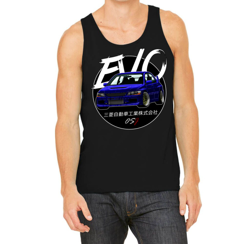 Jdm Evo Blue Black Sun Edition Tank Top | Artistshot