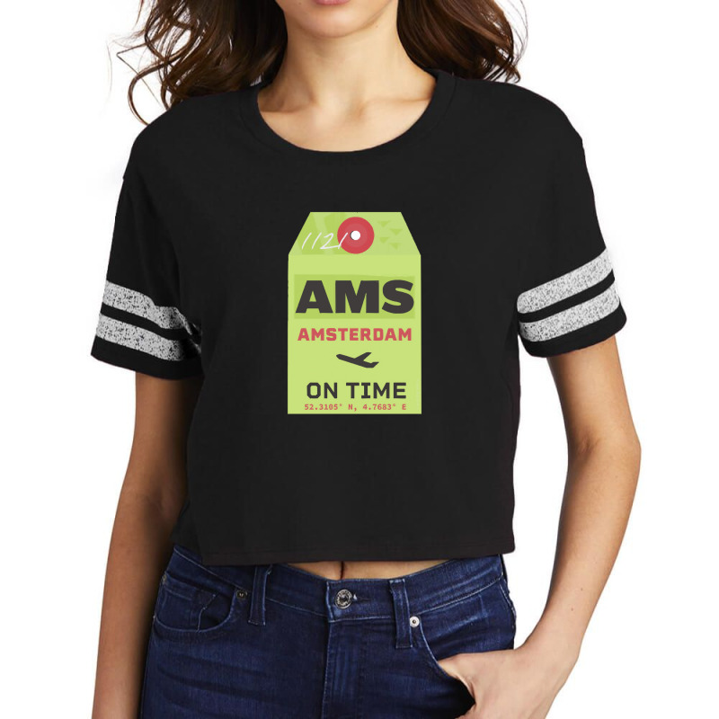 Ams Amsterdam Style Scorecard Crop Tee by MelindaBouwman | Artistshot