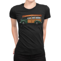 Canoe Wagon Dartmouth Green Ladies Fitted T-shirt | Artistshot