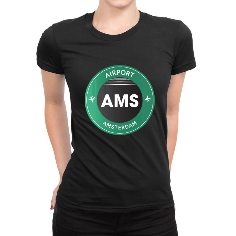 Amsterdam Gift Ladies Fitted T-Shirt by MelindaBouwman | Artistshot