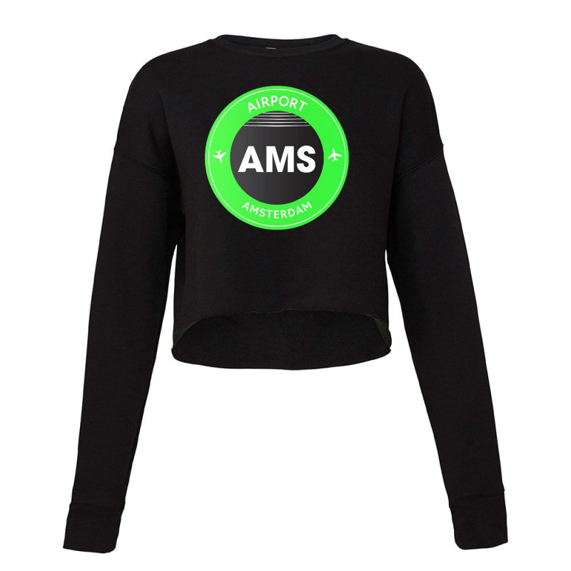 Amsterdam Green Cropped Sweater by MelindaBouwman | Artistshot